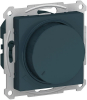 Светорегулятор поворотно-нажимной 400 Вт LED, RC AtlasDesign (изумруд) ATN000823
