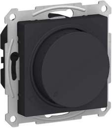 Светорегулятор поворотно-нажимной 20-630 Вт AtlasDesign (карбон) ATN001036
