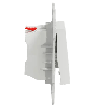 Проходной одноклавишный переключатель с подсветкой Unica New (белый) NU520318N