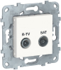 Розетка R-TV/SAT Unica New оконечная (белый) NU545518