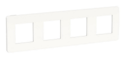 Рамки Unica Studio Color четырехместная (белый / белый) NU280818