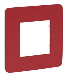 Рамки Unica Studio одноместная (красный / белый) NU280213