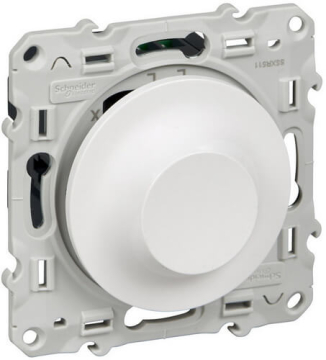 Светорегулятор поворотный 40-600 Вт Odace (белый) S52R511