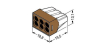 Клемма WAGO 6х4мм² для распределительных коробок с пастой 773-606