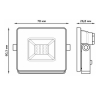 Gauss Elementary Прожектор светодиодный LED 10W IP65 черный 613100310P