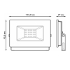 Gauss Elementary Прожектор светодиодный LED 30W IP65 черный 613100330P