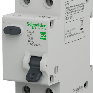 Дифференциальный автомат Schneider Electric Easy 9 25А 30mA EZ9D34625