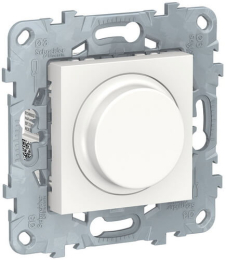 Светорегулятор поворотно-нажимной 5-200 Вт Unica New (белый) NU551418