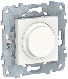 Светорегулятор поворотно-нажимной 7-200 Вт Unica New (белый) NU551618