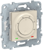 Термостат Unica New электронный 8А, встроенный термодатчик (бежевый) NU550144