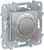Термостат Unica New электронный 8А, встроенный термодатчик (алюминий) NU550130