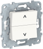 Кнопка-выключатель для рольставней Unica New (белый) NU520718