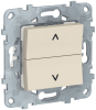 Кнопка-выключатель для рольставней Unica New (бежевый) NU520744