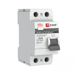 УЗО EKF PROxima ВД-100 2P 25А 30мА тип A elcb-2-25-30-em-a-pro