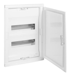 Шкаф Legrand Nedbox в нишу на 24(28) модулей с шинами (белая дверь) 001412