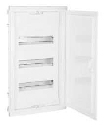 Шкаф Legrand Nedbox в нишу на 36(42) модулей с шинами (белая дверь) 001413