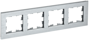 Рамка 4-м BRITE DECOR Алюминий металл РУ-4-1-БрА BR-M42-M-K47