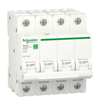 Автоматический выключатель Schneider Electric Resi 9 4п C63 R9F12463