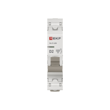Автоматический выключатель EKF PROXIMA ВА 47-63N 1Р 2А 6кА (х-ка D) M636102D
