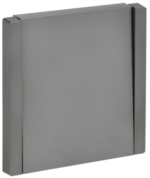 Выключатель кнопочный FORTE&PIANO 1-кл 10А FP510 (сталь) FP-V14-0-10-1-K46