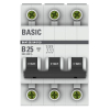 Автоматический выключатель EKF Basic ВА 47-29 3Р 25А 4,5кА (х-ка B) mcb4729-3-25-B