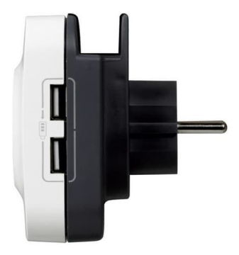 Розеточный блок с УЗИП, c двумя USB разъемами 694671