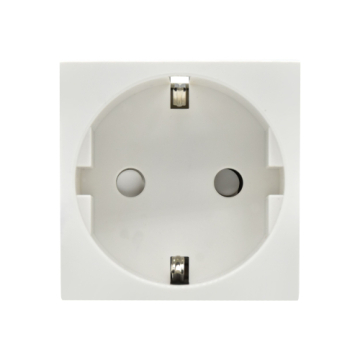 Розетка IEK PRIMER 2P+E со шторками 2 модуля РКС-20-30-П-К (белая) PR-KK40D-RSZH-2-2-K01