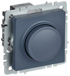 Светорегулятор нажимной IEK BRITE 600Вт маренго СС10-1-0-БрМ BR-D20-0600-K35