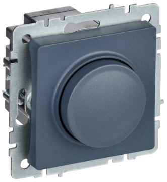 Светорегулятор нажимной IEK BRITE 600Вт маренго СС10-1-0-БрМ BR-D20-0600-K35