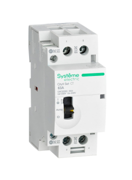 Модульный контактор Systeme Electric City9 SET 2P 2НО 63A, Ручное управление, AC 230В C9C32263