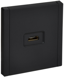 Розетка HDMI IEK FORTE&PIANO FP140M (металл черный) FP-H10-M-K02