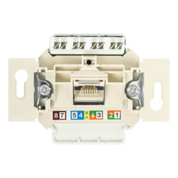 Механизм компьютерной розетки Jung Eco Profi RJ45 категория 6 UTP EPUAE8UPOK6US