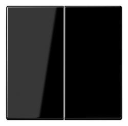 Двухклавишный выключатель Jung LS (Черный) 505U+LS995SW