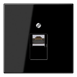 Розетка компьютерная Jung LS кат.6 (черный) EPUAE8UPOK6US+LS969-1UASW