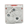 Розетка IEK PRIMER 2P+E со шторками 2 модуля 45град РКС-20-32-П-45 (красный) PR-KK40D-RSZH-2-2-45-K04