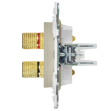 Аудиорозетка IEK SKANDY 4-ая SK-A01B (бежевый) SK-S40-K10