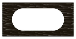 Рамка Сeliane 4/5 модулей (черный рифленый) 069025