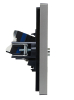Розетка TV+RJ45 кат.6 FORTE&PIANO FP537 (сталь) FP-AK20-2-K46