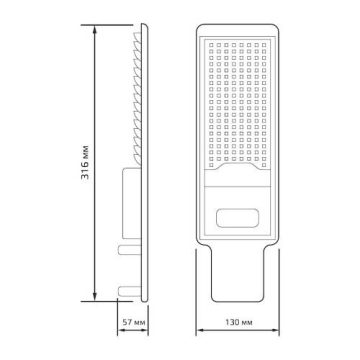 Светильник уличный Gauss Avenue 30W IP65 КСС "Ш" 5000K 629534330