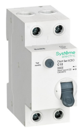 Дифференциальный автомат Systeme Electric City9 Set 1P+N 10A 30mA тип AC 6 kA (х-ка C) C9D36610