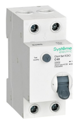 Дифференциальный автомат Systeme Electric City9 Set 1P+N 40A 30mA тип AC 6 kA (х-ка C) C9D36640