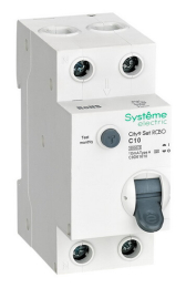 Дифференциальный автомат Systeme Electric City9 Set 1P+N 10A 10mA тип A 6 kA (х-ка C) C9D61610