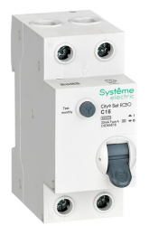 Дифференциальный автомат Systeme Electric City9 Set 1P+N 16A 30mA тип A 6 kA (х-ка C) C9D65616