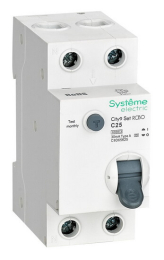Дифференциальный автомат Systeme Electric City9 Set 1P+N 25A 30mA тип A 6 kA (х-ка C) C9D65625
