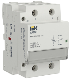 Контактор ARMAT модульный KMR 100А 24В AC/DC 1НО 1НЗ AR-KMR20-100-11-024