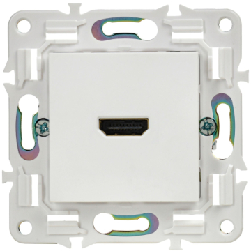 Розетка HDMI IEK SKANDY SK-H01W (арктический белый) SK-H10-K01