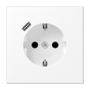 Розетка JUNG с USB-зарядным устройством тип C (белый матовый) LS1520-18CWWM