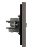 Розетка TV проходная FORTE&PIANO FP329 (серый) FP-A10-P-K03
