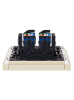 Розетка компьютерная двойная RJ45 FORTE&PIANO кат.6 FP434 (ваниль) FP-K20-2-K10