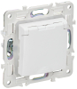 Розетка с крышкой 16А IP44 IEK SKANDY SK-R11W (арктический белый) SK-R16-16-44-K01